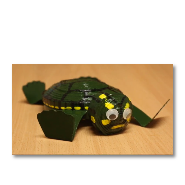 ¿Cómo hacer una tortuga taricaya con material de reciclaje?