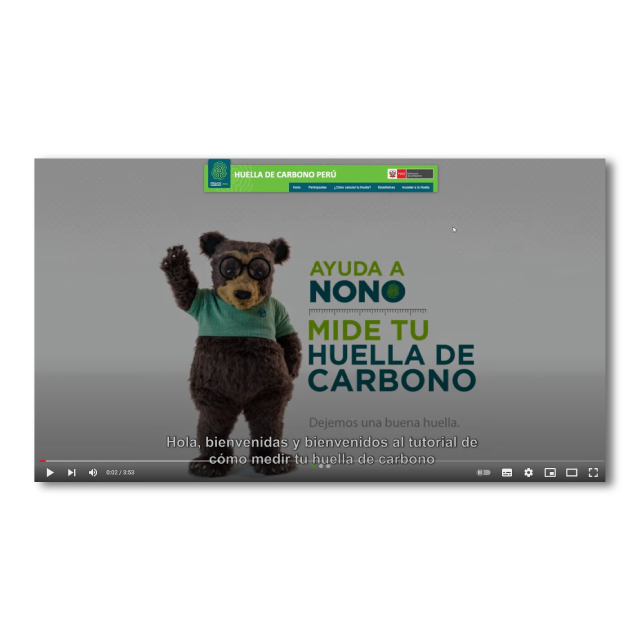 Tutorial de la herramienta Huella de Carbono Perú