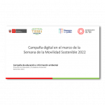 Kit comunicacional: Campaña digital en el marco de la "Semana de la Movilidad Sostenible 2022"