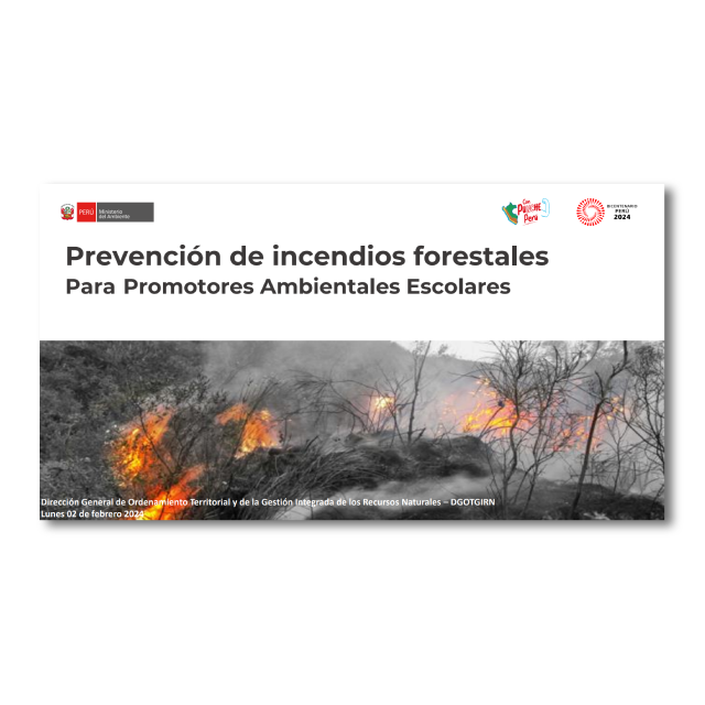 Prevención de incendios forestales para promotores ambientales escolares