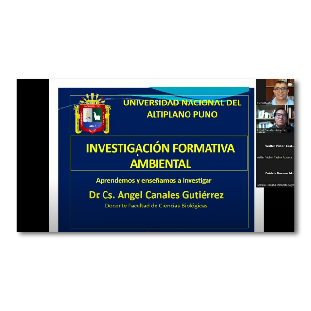 Seminario web “Investigación formativa ambiental en pregrado”