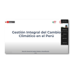 Sesión 08 - Gestión integral del cambio climático en el Perú. Video