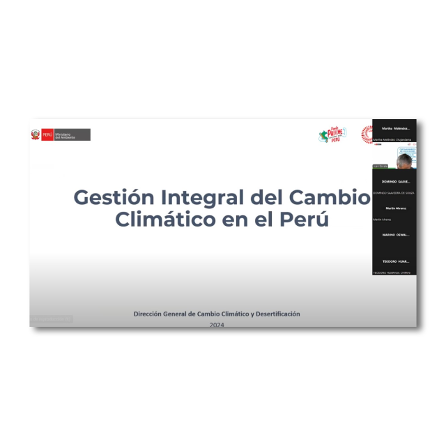 Sesión 08 - Gestión integral del cambio climático en el Perú. Video